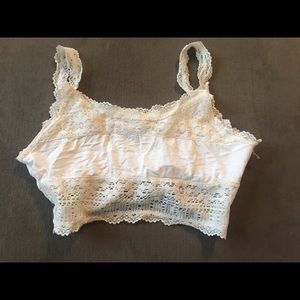 Cream colored bra